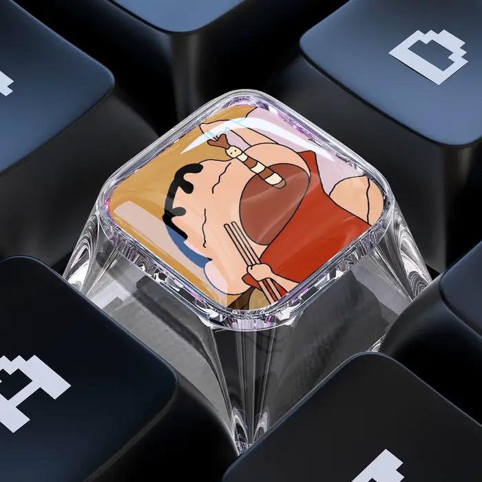 Clavier mécanique DIY personnalisé Shin-Chan avec touches mignonnes