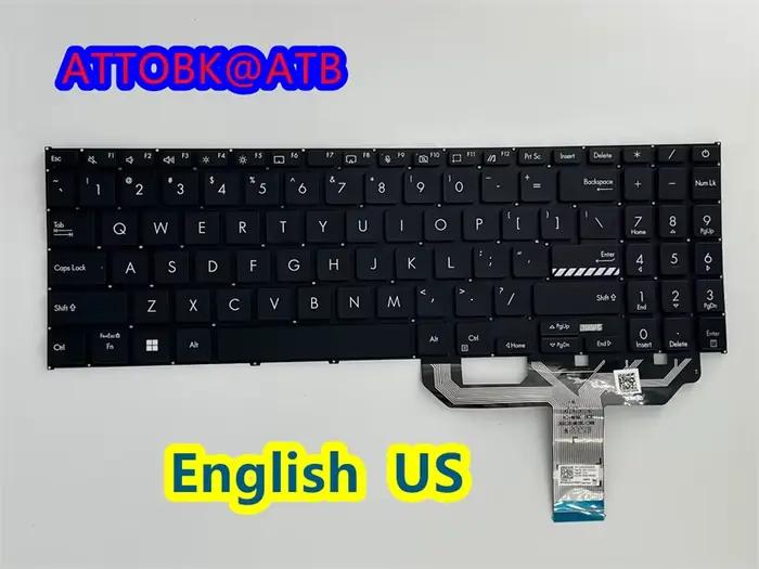 Clavier d'ordinateur portable US/RU/SP/LA