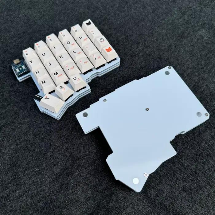 Kit de clavier fendu filaire ergonomique personnalisé