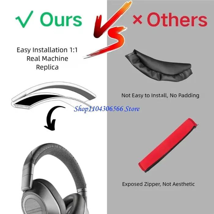 Coussin remplacement amélioré 02DD pour casque d'écoute modèle dédié