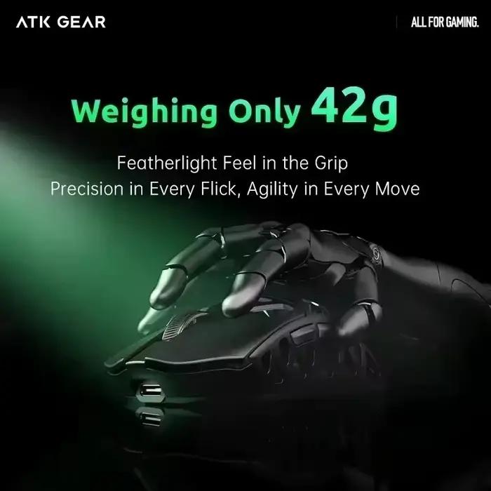 ATK FIERCE X souris de jeu 8K taux d'orientation PAW3950 Pro capteur en alliage d'aluminium et de magnésium