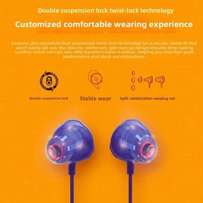 Écouteurs intra-auriculaires filaires JBL QUANTUM 50 officiellement autorisés avec microphone intégré