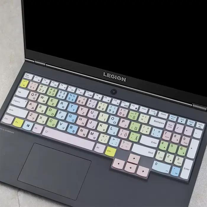 Couverture de clavier en silicone ultra-fin pour Lenovo Legion Slim 7i 15 7i 16 occasions spéciales protection anti-poussières et imperméable adaptable à différents modèles