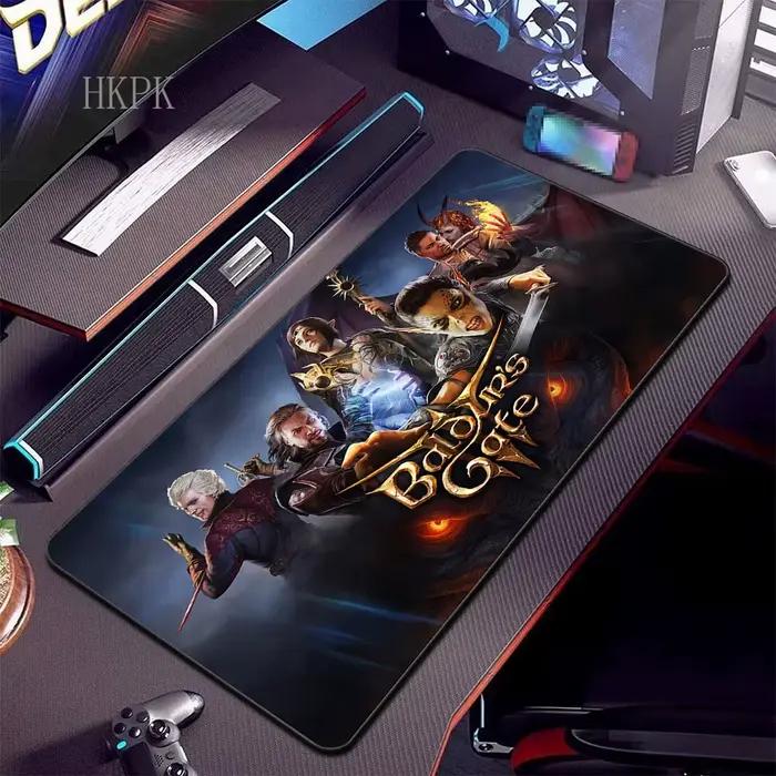 Mouse Pad Gaming Action Adventure Baldurs Gate 3 90x40cm Stitch Edges Rubber