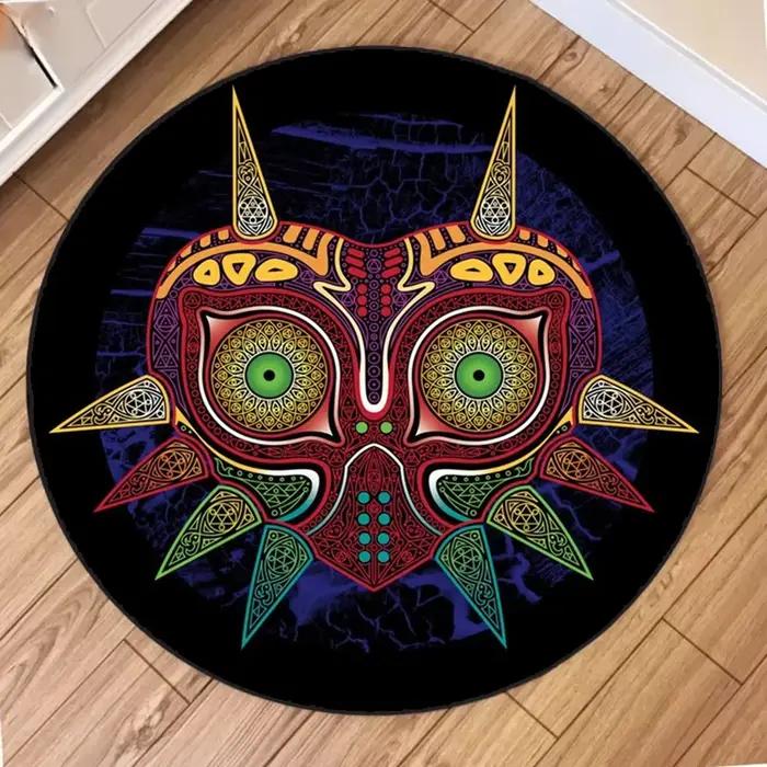 Tapis rond avec symbole de Zelda