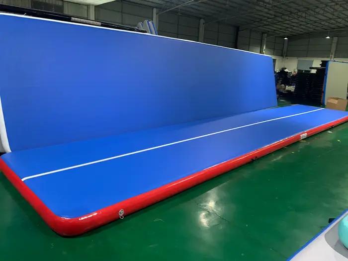 Tapis de gymnastique gonflable 9*2*0.2m, tapis de gymnastique gonflable, tapis d'entraînement pour la gymnastique acrobatique avec pompe à air électrique