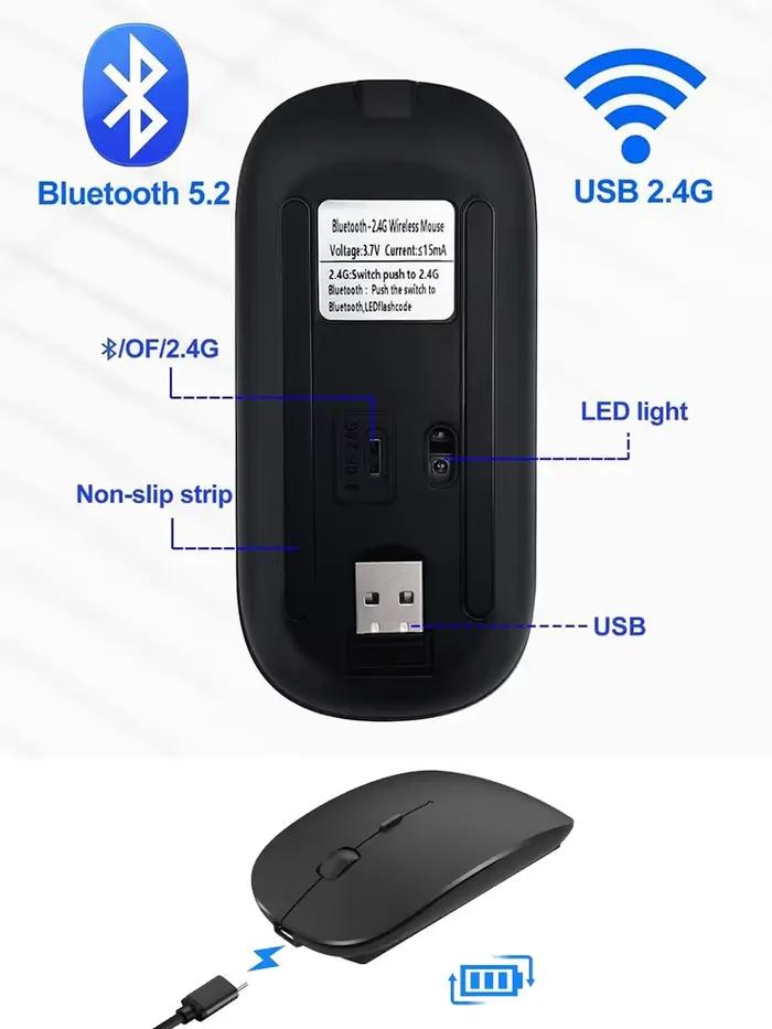 Souris Bluetooth silencieuse Marcaron ordinateur portable