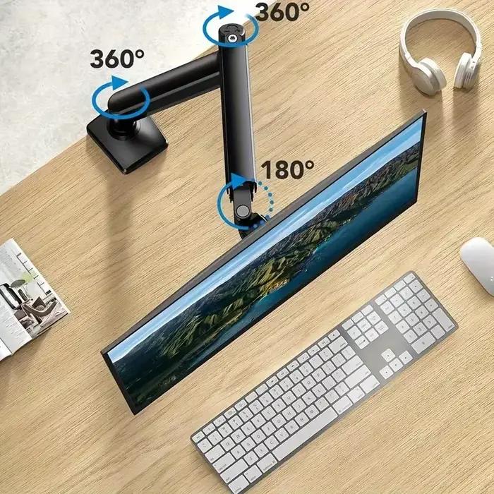 Support de Moniteur BEISHI Bras Réglable pour Bureau à Domicile Blanc Noir 13-32 Pouces Occasions Spéciales