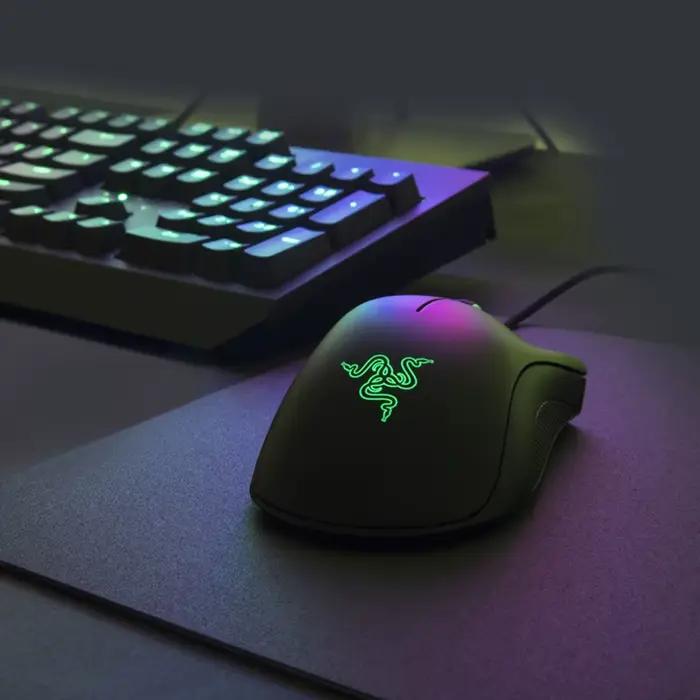 Razer-Clavier de jeu mécanique à commutateurs verts et souris DeathAdder