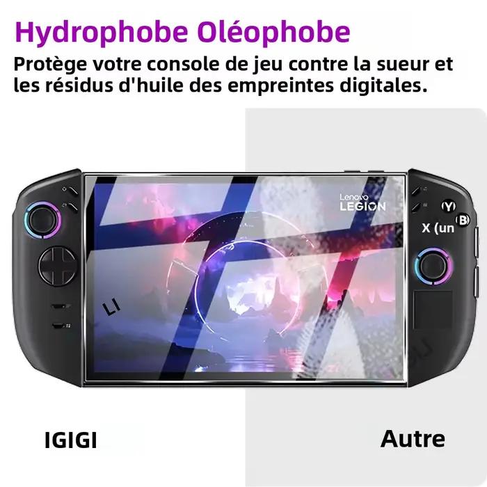 Kit d'accessoires 3 en 1 pour Lenovo Legion Go 2 coque de protection verre trempé écran sac de transport dur et doublure intérieure douce pour gamer voyage occaions spéciales