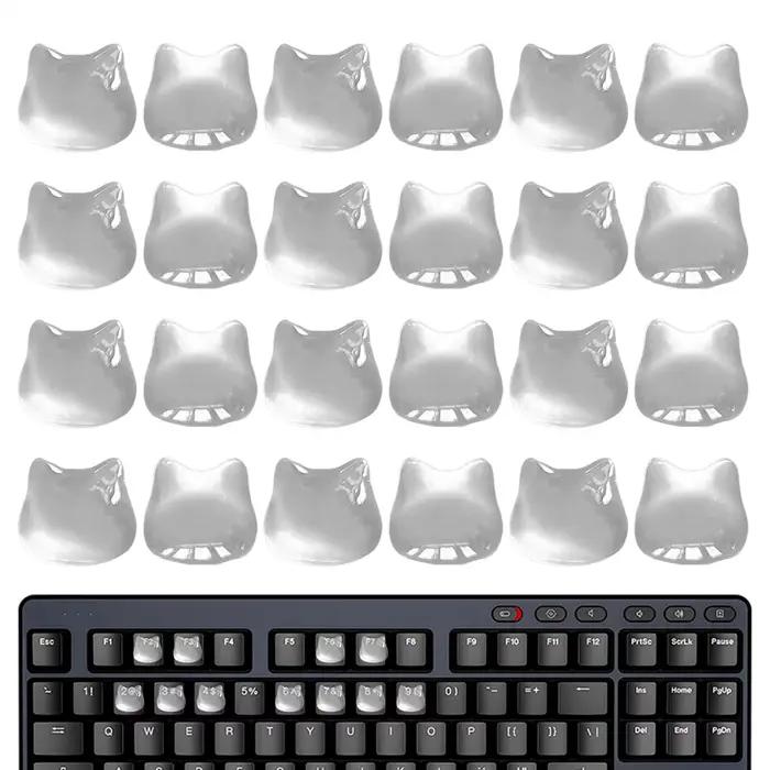 24 autocollants pour clavier pour les utilisateurs ayant des ongles longs
