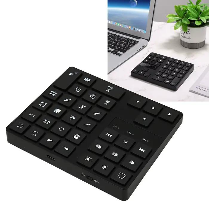 Clavier de dessin 35 touches ergonomique à une main pour artistes numériques compatible iOS et OS X pour sessions créatives intensives