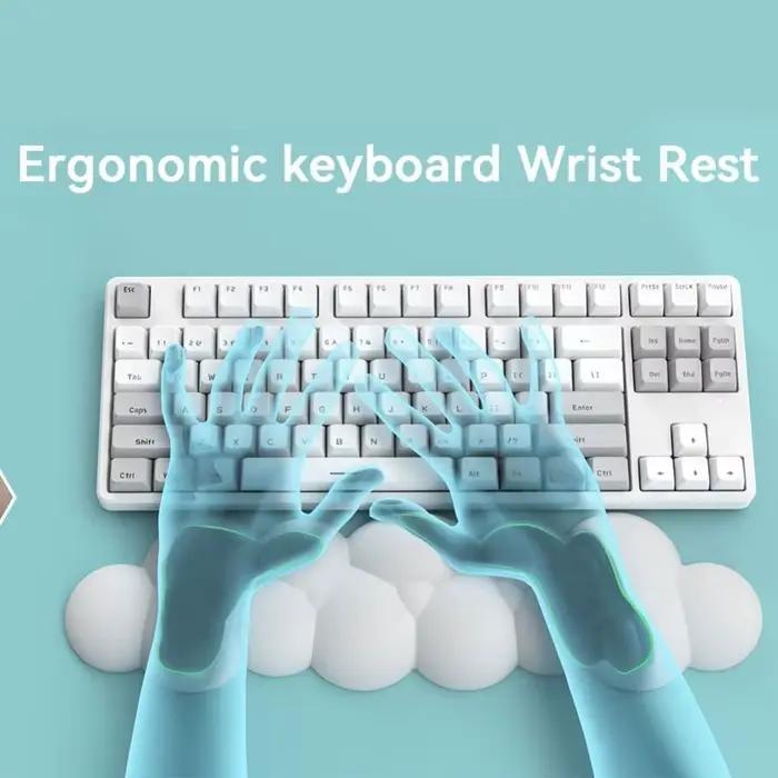 Tapis de souris antidérapant en forme de nuage pour clavier