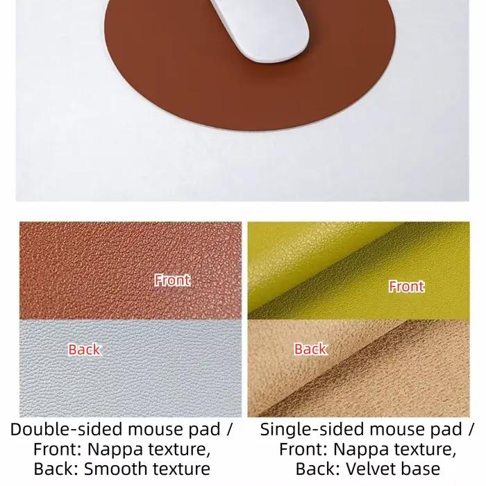 Tapis de souris en cuir double face au design simple