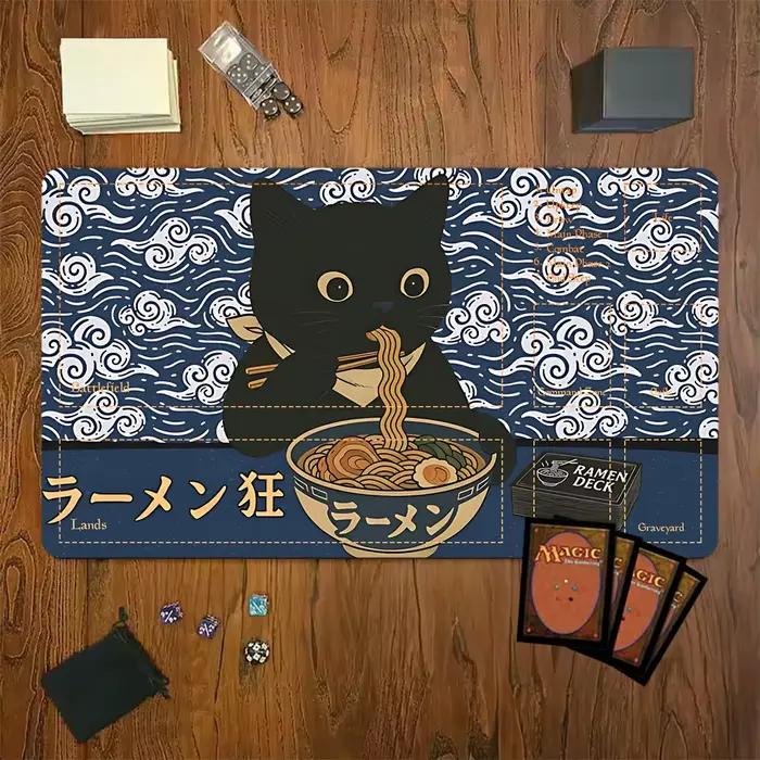 Tapis de jeu Cat Eat Ramen MTG 350*600mm