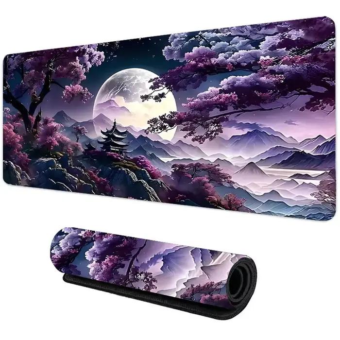 Tapis de souris arc-en-ciel pour PC Gamer Lea Anime