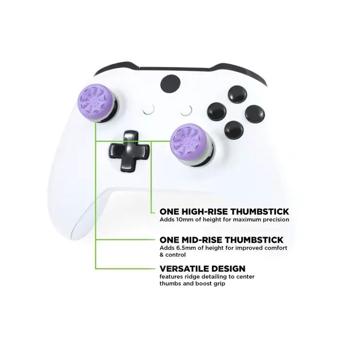 Manettes de jeu Galaxy Joystick High Rise Performance Freeks pour PS4 PS5 et 8BitDo Ultimate Controller Stick en Silicone Couleurs Bleu Clair Brun et Or Occasions Gaming Soirées Parties Amis Cadeaux Anniversaire Noël