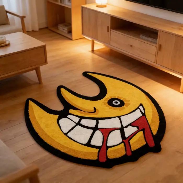Tapis de sol en forme de lune VIKAMA Anime Soul Eater