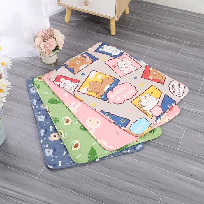 Tapis de pipi lavable pour animaux de compagnie, tapis réutilisable pour chiens, lit d'urine lavable, tapis d'entraînement pour chien, quatre saisons, tapis d'urine pour animaux de compagnie