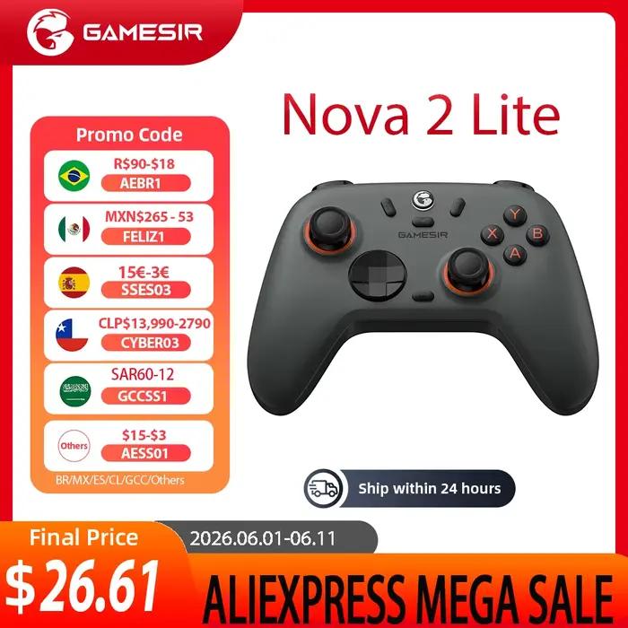 Nova 2 Lite Contrôleur de jeu sans fil multiplateforme pour Switch