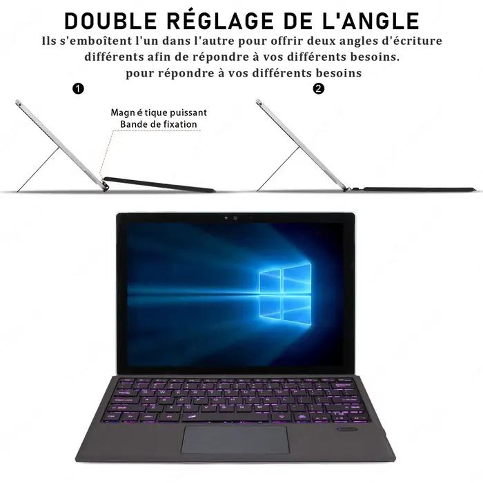 Clavier rétroéclairé pour Microsoft Surface Pro 3 4 5 6 7 8 9 X Go 1 2 3 Trackpad