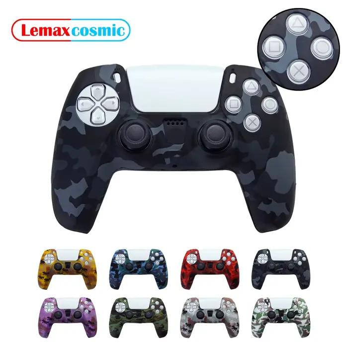 Coque de protection en silicone étanche pour contrôleur PS5 manette de jeu Sony PlayStation 5 occassions spéciales cadeau gaming durable résistant camouflage