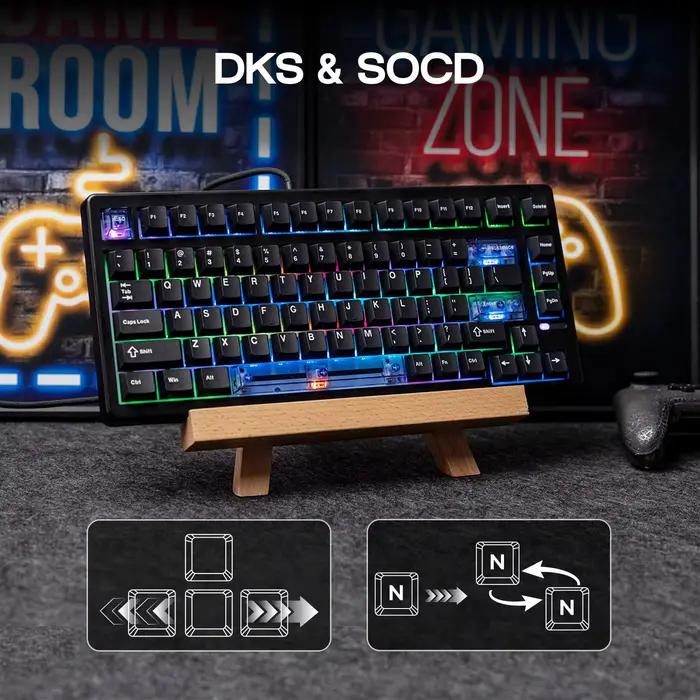 Clavier de jeu à effet Hall EPOMAKER HE80