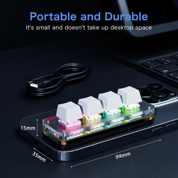 Clavier mécanique USB, bouton de programmation personnalisé