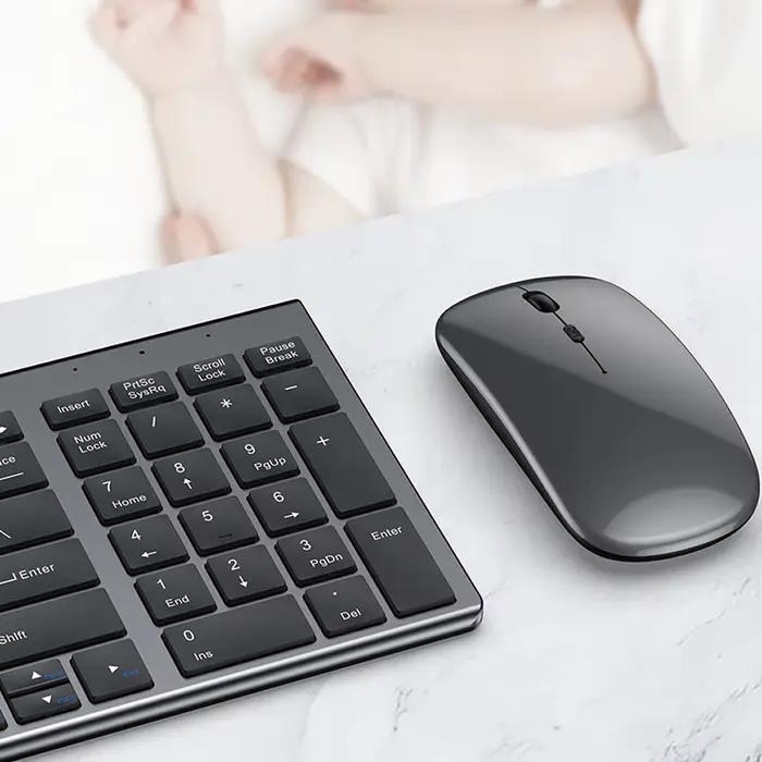 Bluetooth 5.0 2.4G clavier et souris sans fil Combo Mini