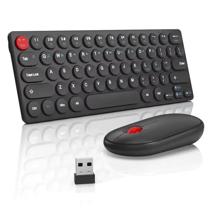 Clavier et souris sans fil colorés 2.4G
