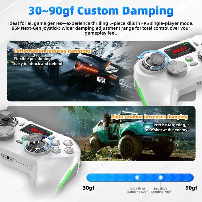 Manette de jeu sans fil pour PC/Console Switch OLED/Lite avec écran interactif