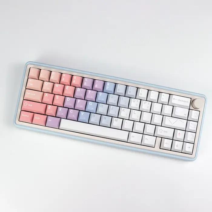 KBDiy coréen Dreamscape Keycap PBT Hangul Cherry profil Keycaps personnalisé Alice espace divisé ISO pour clavier mécanique Bluetooth