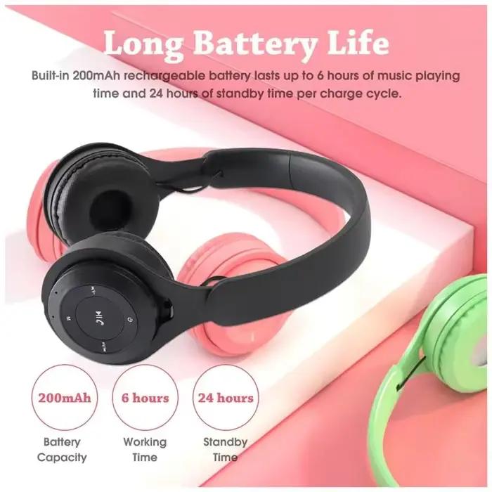 Macaron casque enfants sans fil Bluetooth