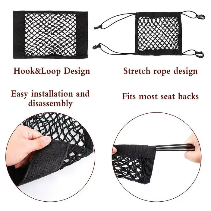 Sac de rangement pour casque de moto, sac de rangement pour coffre de moto, filet à bagages, sac de maintien à crochet, vélo de chargement, Scooter, réservoir de carburant en maille, équipement de bag
