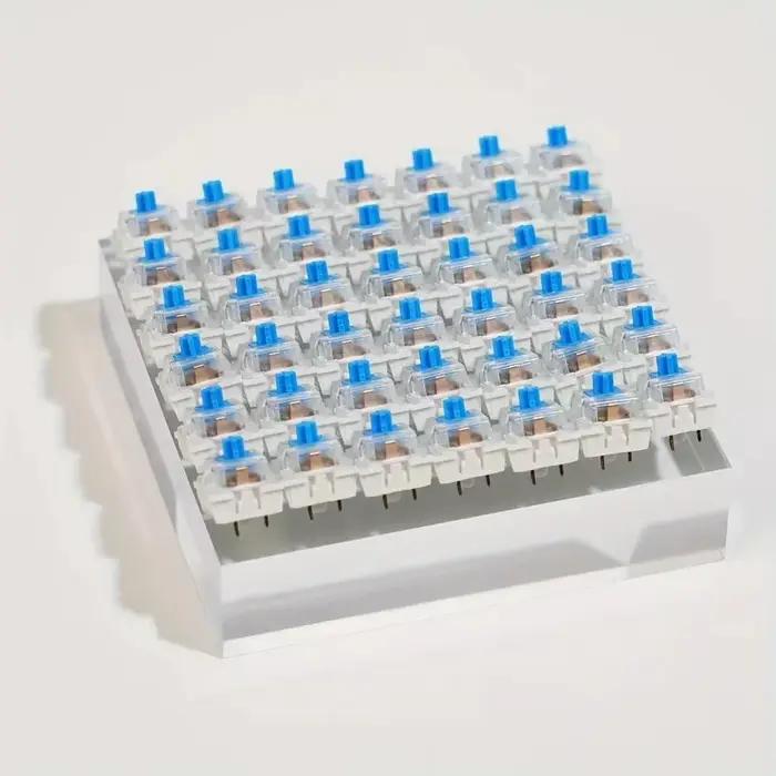 50/100 interrupteurs de clavier mécaniques bleus