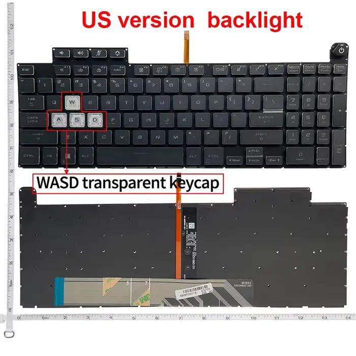 Clavier américain pour ASUS TUF Gaming F15 FX507ZR FA617 FA507 FA507R FX707 FX517 GA507