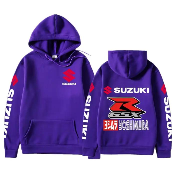 Suzuki Logo moto course équipe hommes à capuche 2026 nouvelle mode femmes sweat printemps automne sport Couple hauts pullover