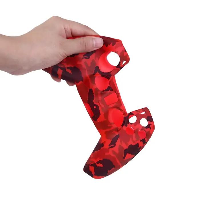 Coque de protection en silicone étanche pour contrôleur PS5 manette de jeu Sony PlayStation 5 occassions spéciales cadeau gaming durable résistant camouflage