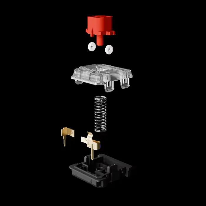 Interrupteurs mécaniques GATERON KS-33 Low Profile 2.0 silencieux blancs