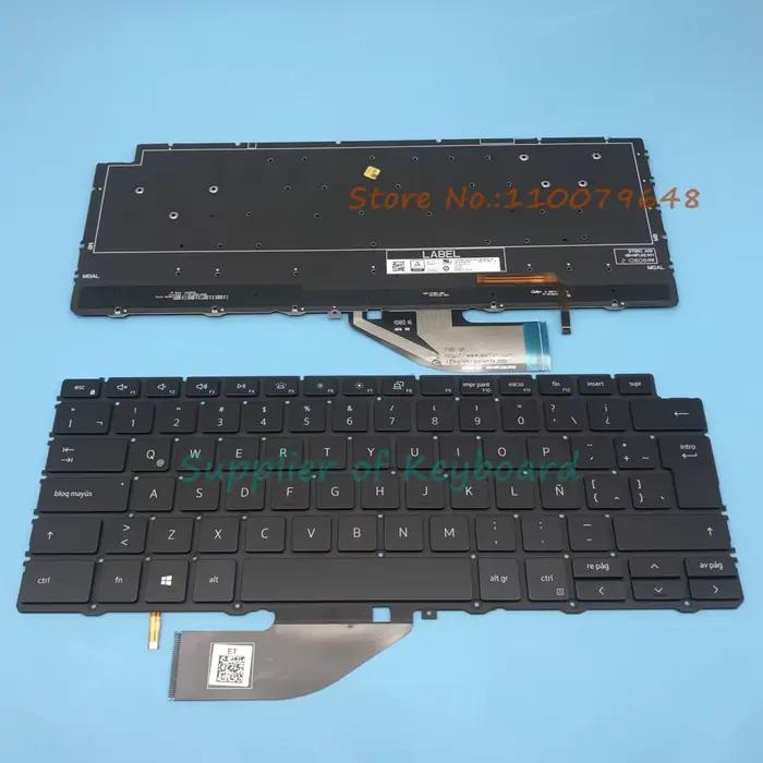 Nouveau clavier anglais/espagnol latin/royaume-uni (GB)/hongrois pour Dell XPS 13 7390 9310 2-en-1 ordinateur portable rétro-éclairé noir