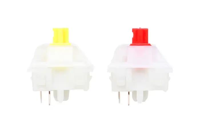 Gateron Milky Pro commutateur 5pin RGB linéaire Tactile jaune rouge