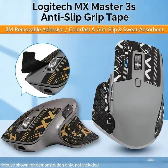 Autocollants latéraux antidérapants DIY pour souris Logitech MX Master 3 3S