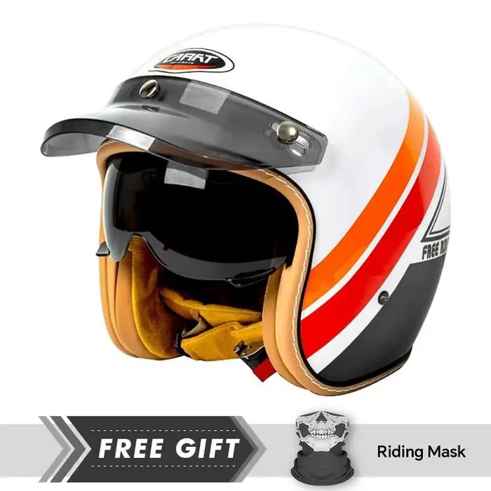 Hommes femmes Jet casque Moto casque DOT approuvé casque ouvert Capacete De Moto ABS matériel Moto équipements