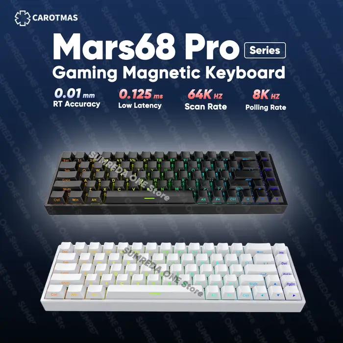 IROK Carotmas D Mars68 Pro clavier mécanique magnétique sans fil de jeu 8K déclencheur rapide 0.01mm