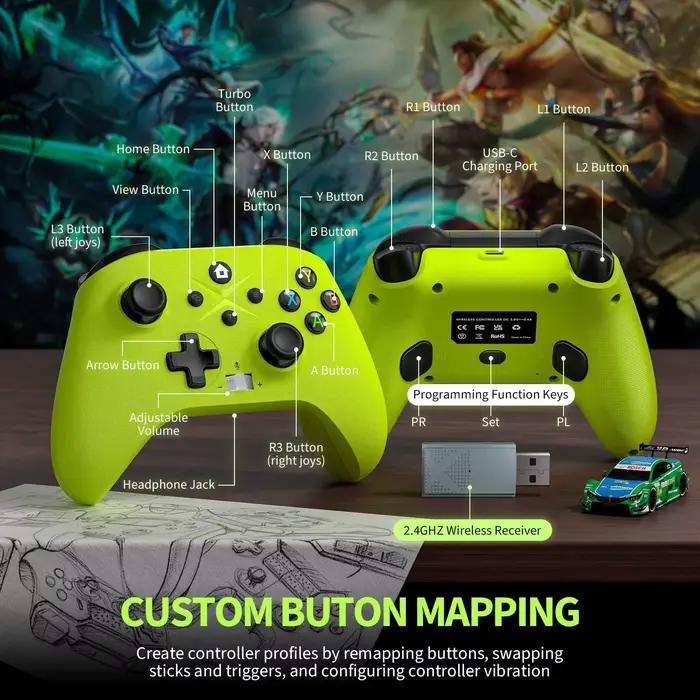 Manette sans fil avec vibration de jeu