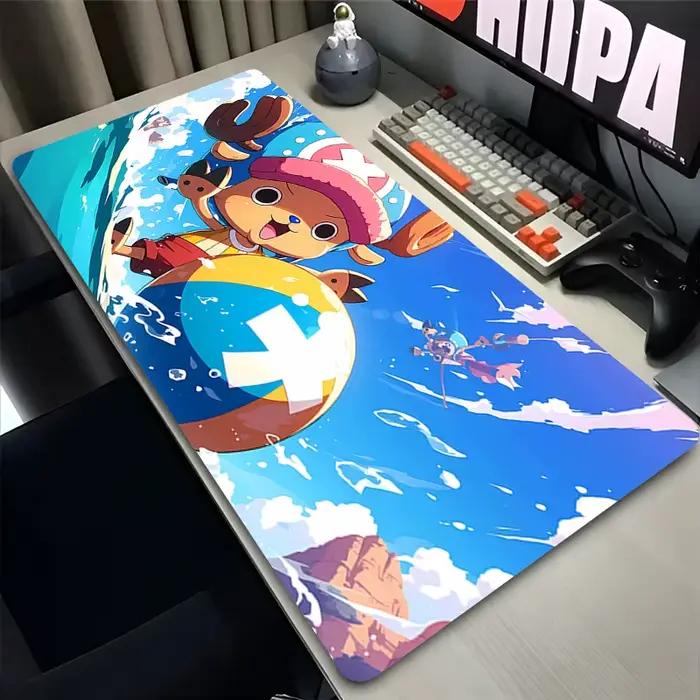 Tapis de souris Tony Tony Chopper One Piece Anime XXL pour gamer clavier souris bureau entrée office mat polyvalent