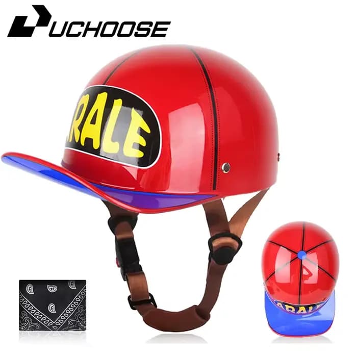 Casque de moto pour véhicule électrique, Locomotive pour demi-casque rétro, casque universel quatre saisons