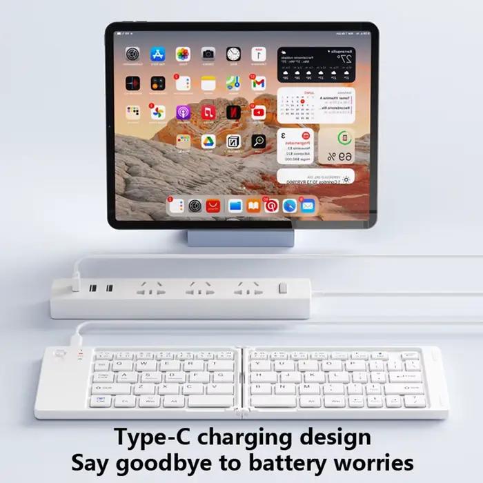 Clavier sans fil pliable