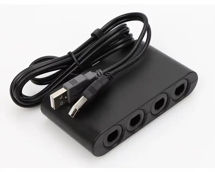 Convertisseur de lecteur 4 ports pour adaptateur de contrôleur GameCube pour Wii-U/Switch