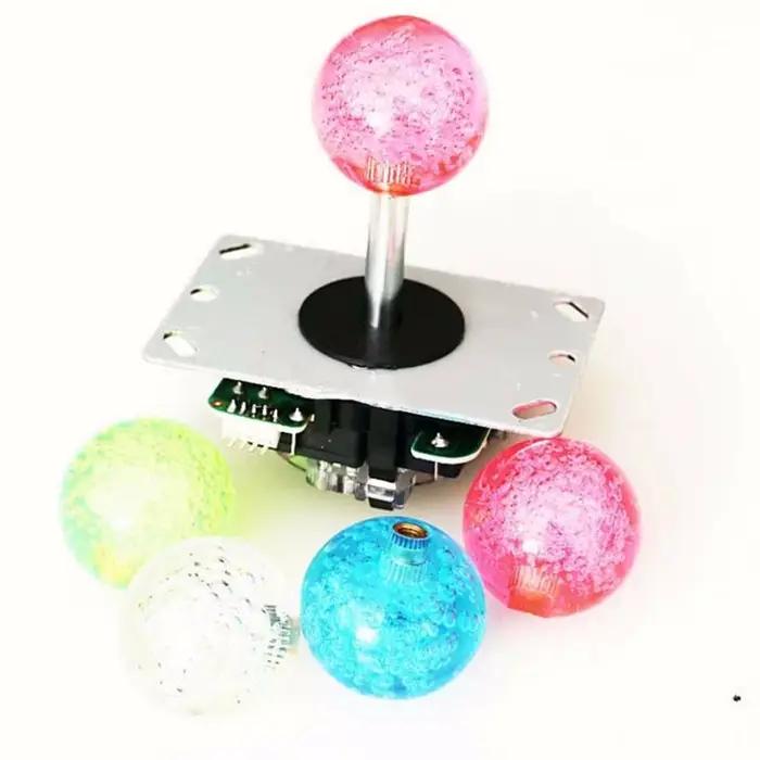 Console de jeu Joystick poignée bulle pour joystick cristal Rocker boule tête poignée boule supérieure Arcade jeu Machine de jeu Joystick